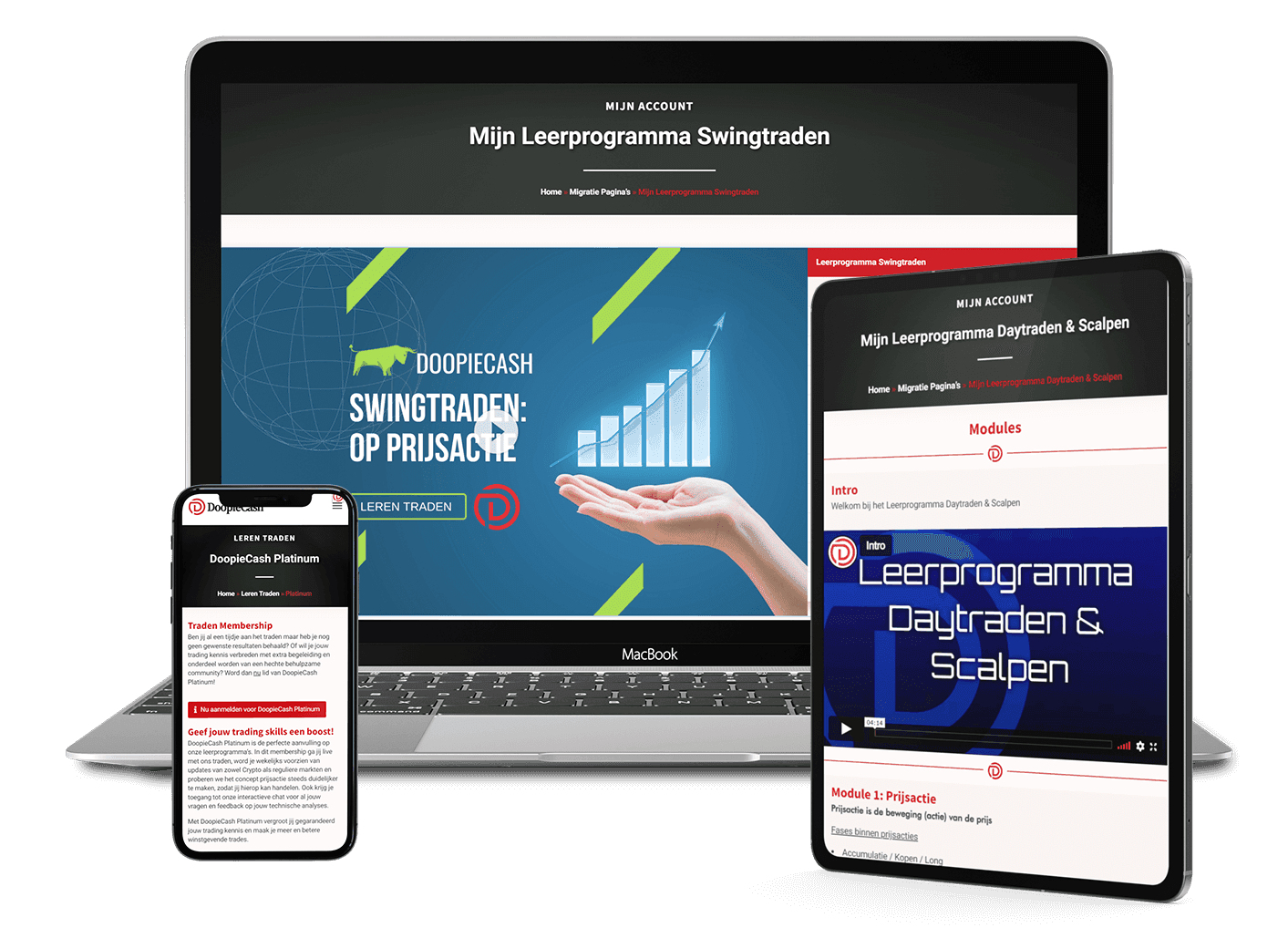 DoopieCash producten: handboeken en leerprogramma's die je als Affiliate promoot